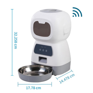 ChowBot - 3.5L WIFI Automatic Smart Dog Cat Feeding Dispenser is Programable
