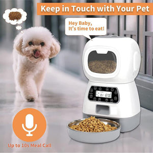 ChowBot - 3.5L WIFI Automatic Smart Dog Cat Feeding Dispenser is Programable